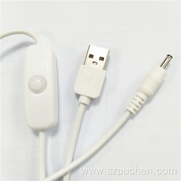 USB Male switch DC power cable